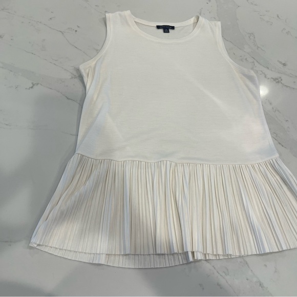 Tommy Hilfiger Tops - Tommy Hilfiger cream peplum tank top blouse